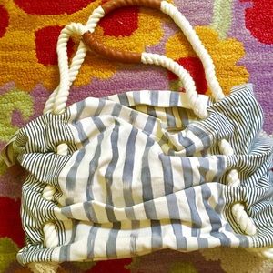 Anthropologie scrunchy tote